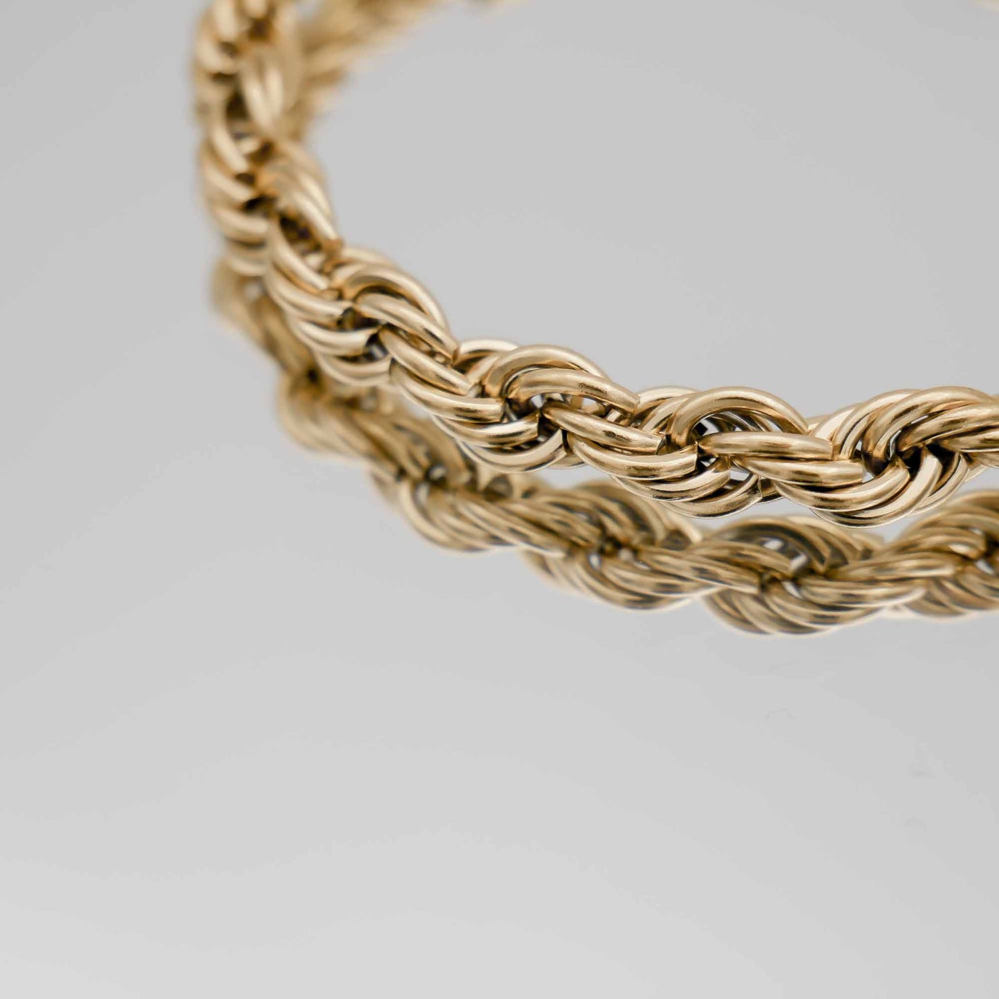 Bracelet de cheville à grosse chaîne en corde