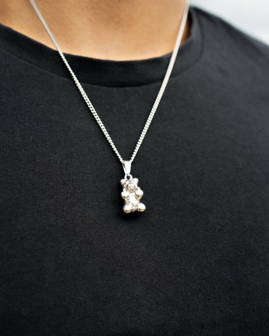 Pendentif ours offensif pour homme