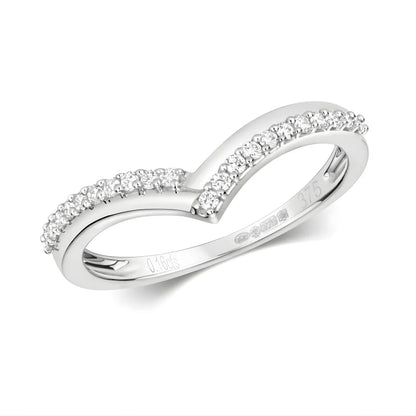 Bague Wishbone zircon