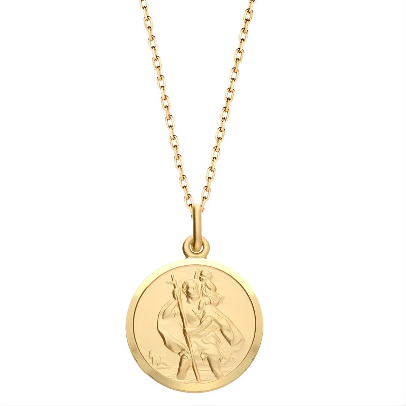 Collier Homme Saint Christophe Doré