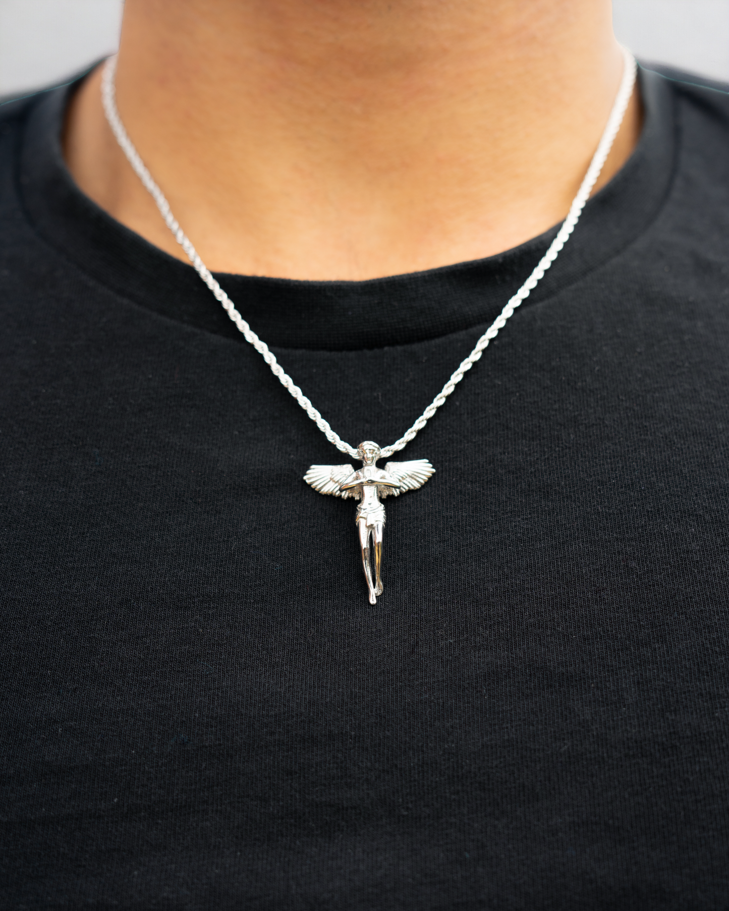 Pendentif ange pour homme