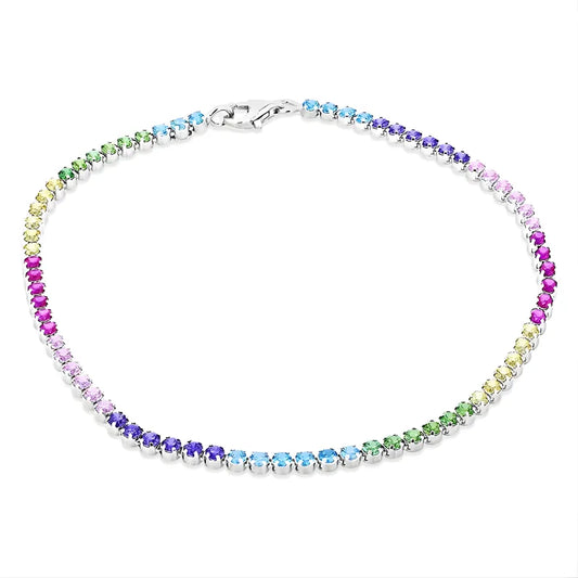 Couleurs de Bijoux | Bracelet Tennis Arc-en-Ciel