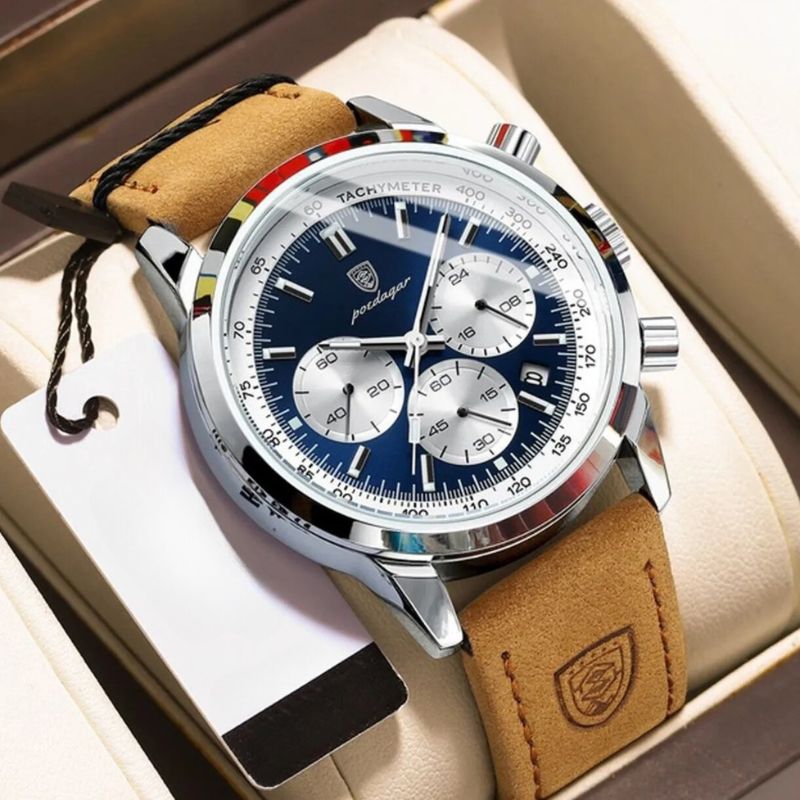 Montre en Cuir Classique pour Homme - AGR Chrono Classique