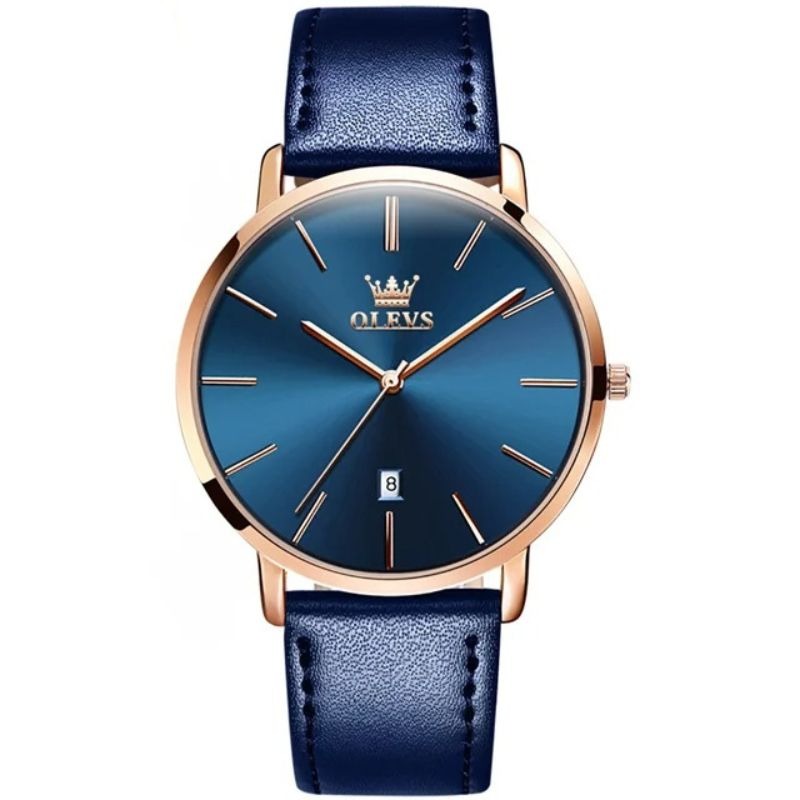 Montre en Cuir Innovante pour Homme - OLEVS Nexus