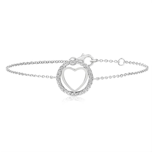 Bracelet Cœur Cercle Éternel