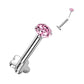 Labret CZ Titane Fleur