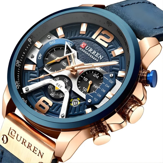 Montre en Cuir Robuste pour Homme - CURREN Armure