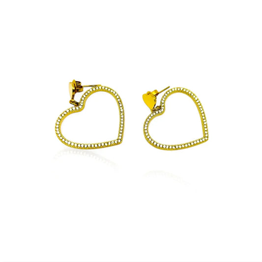 Boucles d'oreilles coeurs pendants | Emma