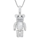 Pendentif ours glacé pour homme