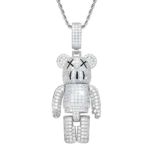 Pendentif ours glacé pour homme