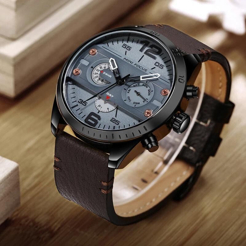 Montre en Cuir Élégante pour Homme - FX Régal