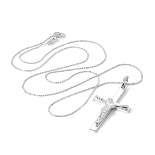 Collier avec pendentif croix crucifix 40,6cm