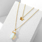 Collier Papillon Cristal