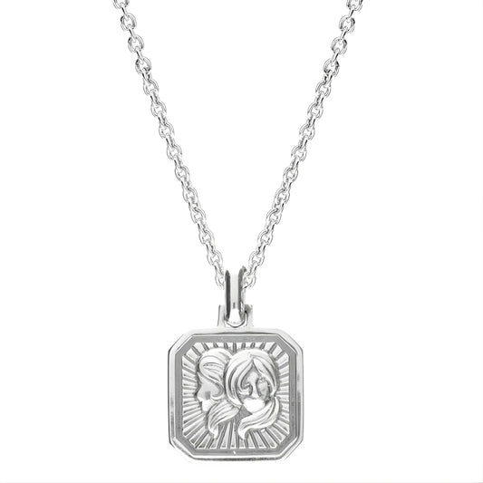 Pendentif Zodiaque Gémeaux Argenté