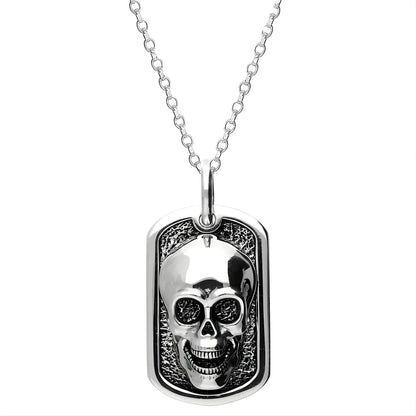 Pendentif Tête de Mort Argenté