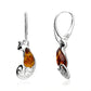 Kassandre - Boucles d'oreilles chat ambre