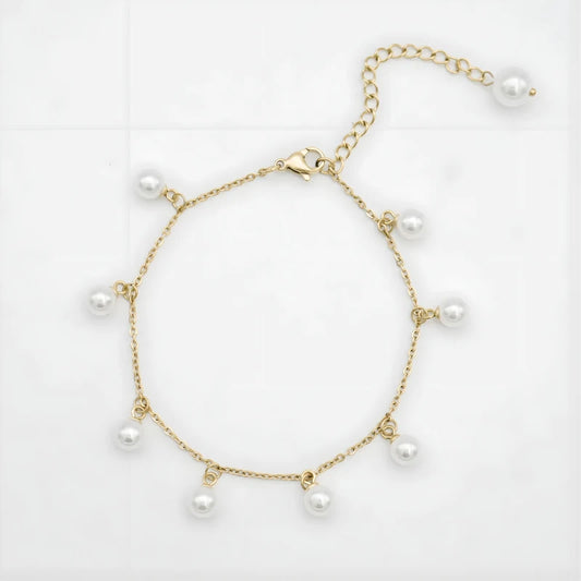 Bracelet de cheville Alicia Pearl