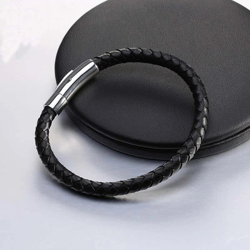 Bracelet en Cuir Réglable pour Homme