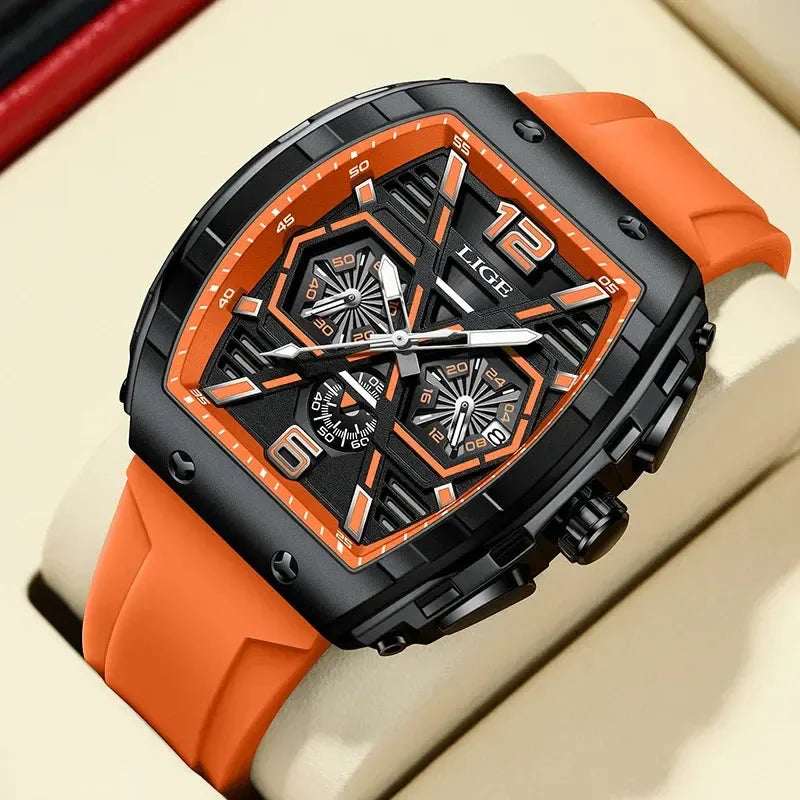 Montre en Silicone Agissante pour Homme - LIGE Attaquant