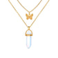 Collier Papillon Cristal