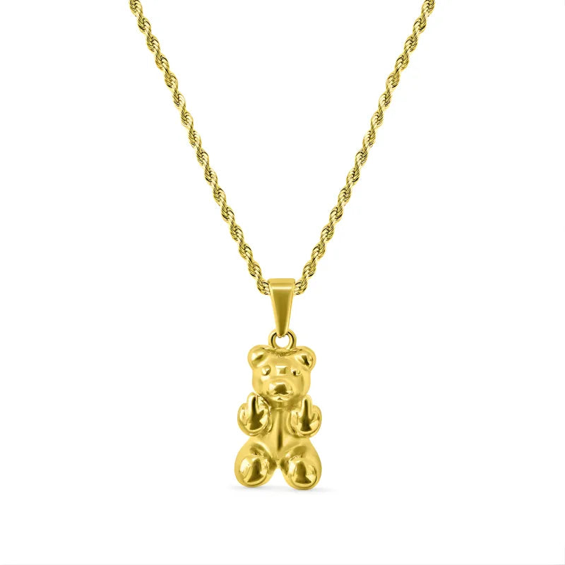 Pendentif ours dynamique pour homme